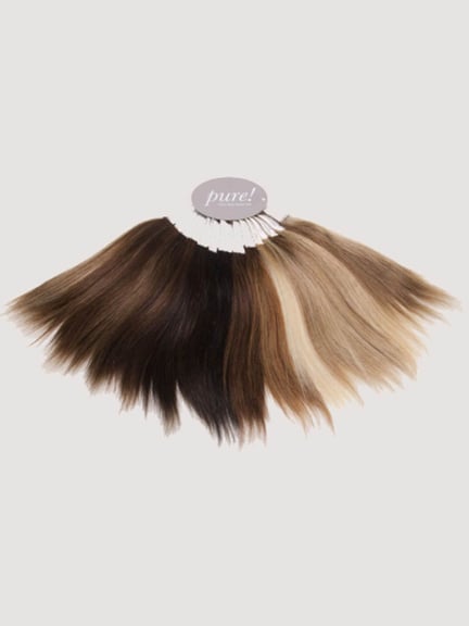 Nuancier Pure Power Ellen Wille — visualisez les teintes de perruques en cheveux naturels.