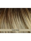 Perruque Naila Gisela Mayer mi-longue lisse avec frange droite et volume naturel, fibre synthétique mémoire de forme