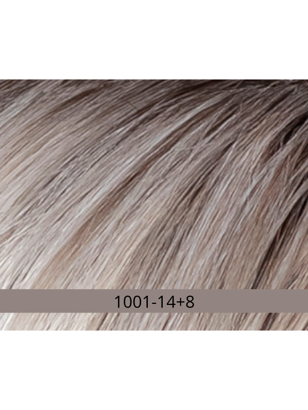 Perruque Kate Lace Gisela Mayer — coupe courte lisse, dégradé délicat, bordure frontale invisible