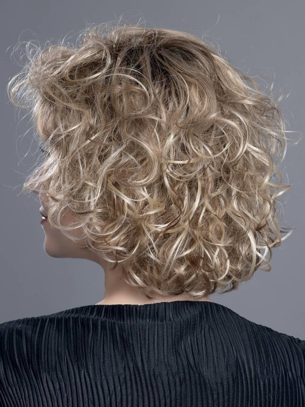 Perruque Loop Ellen Wille : carré court bouclé, volume XXL, boucles anglaises naturelles, tulle cinéma discret