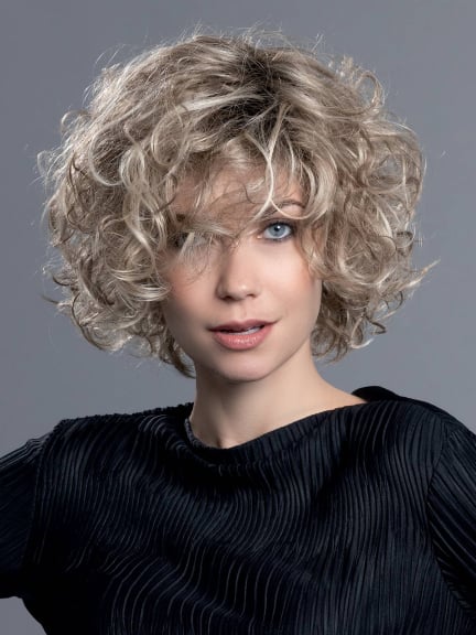 Perruque Loop - carré court boucles XXL, tulle cinéma