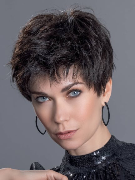 Perruque Cool - coupe courte mixte avec tulle invisible SENSITIVE, effet rooted/mix