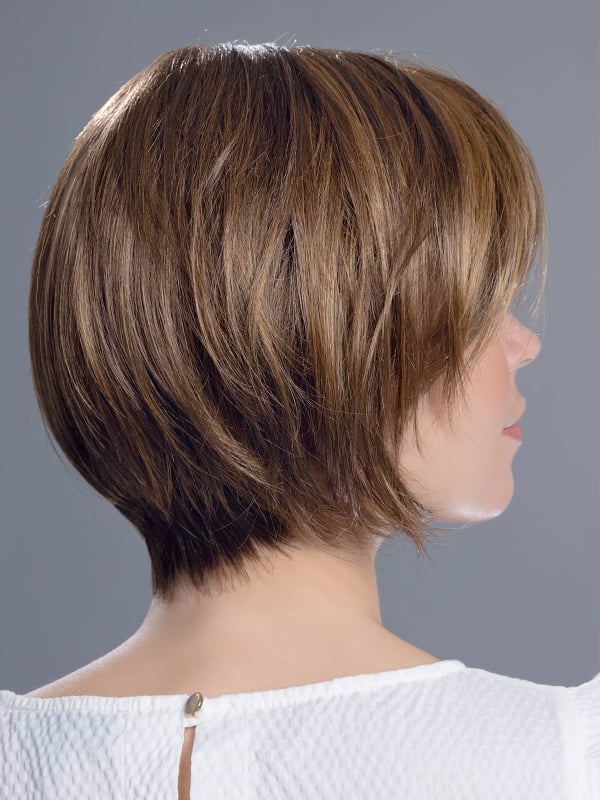 Perruque French Mono Part - coupe courte lisse, frange stylée, Ellen Wille