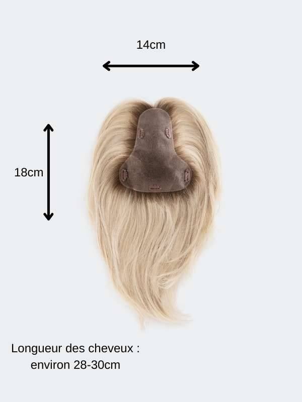 Volumateur Couture Ellen Wille : cheveux mi-longs lisses, fibre thermo 160°C, monture 14x18 cm pour densité et volume naturels.