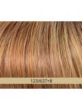 Perruque Duo Emma Gisela Mayer mi-longue ondulée : 30% cheveux Remy, 70% fibre résistante à la chaleur, rendu naturel et moderne