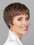 Perruque Duo Fiona Gisela Mayer : coupe courte élégante, tulle cinéma invisible, 30% cheveux naturels Remy & fibre thermorésista