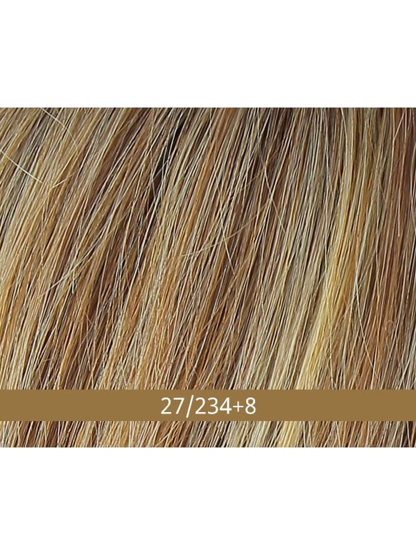Perruque Duo Jordan Gisela Mayer : boucles serrées, grand volume, mix 30% cheveux naturels Remy & 70% fibre synthétique thermo