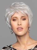 Perruque Duo Olivia Gisela Mayer : coupe courte avec volume, frange discrète, mix cheveux naturels et fibre thermo-résistante