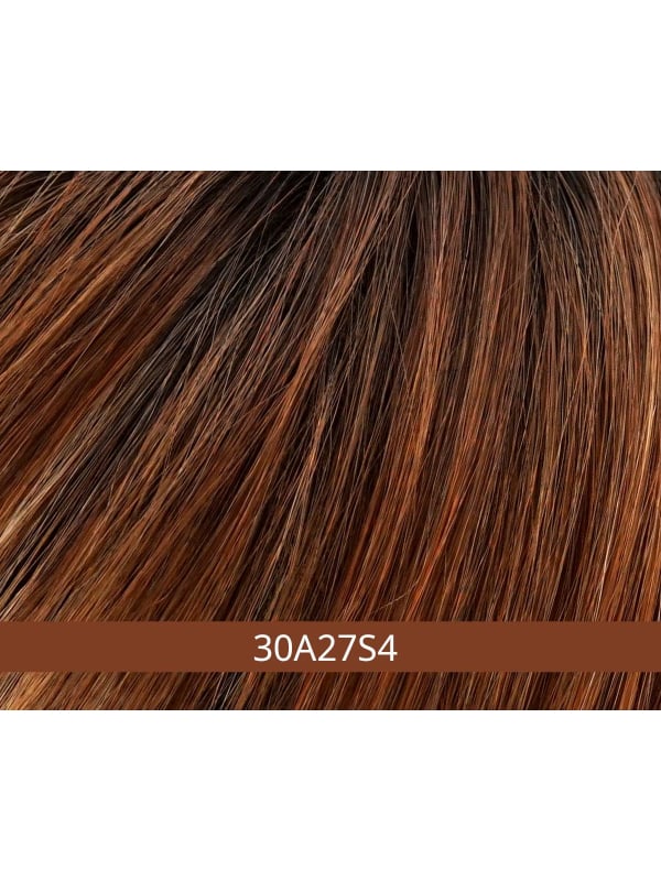 Perruque Eve Jon Renau : coupe asymétrique, fibre HD thermorésistante (jusqu’à 135°C) pour un rendu naturel et élégant.