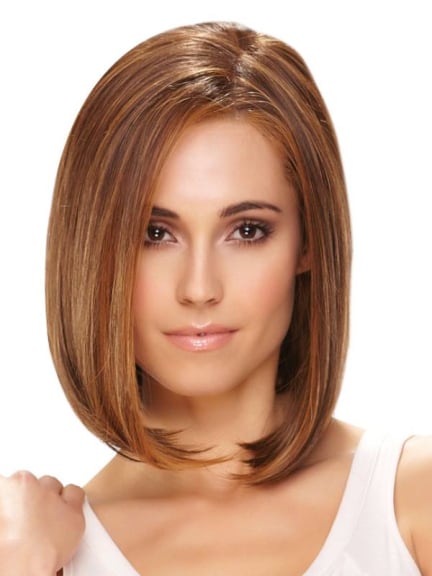 Perruque Haute Jon Renau - mi-longue lisse en fibre HD résistante à la chaleur
