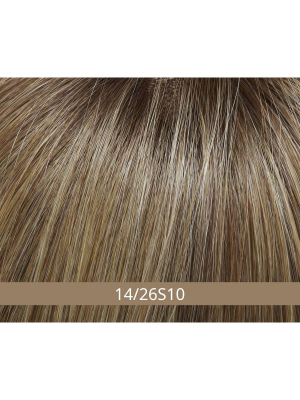 Perruque Naomi Jon Renau mi-longue en fibre HD chauffable : volume naturel, tombé élégant, idéale pour alopécie et perte de dens