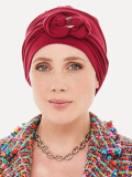 Adoptez Set Amira — Bonnet élégant avec bandeau et boucle métal, confortable en bamboo viscose
