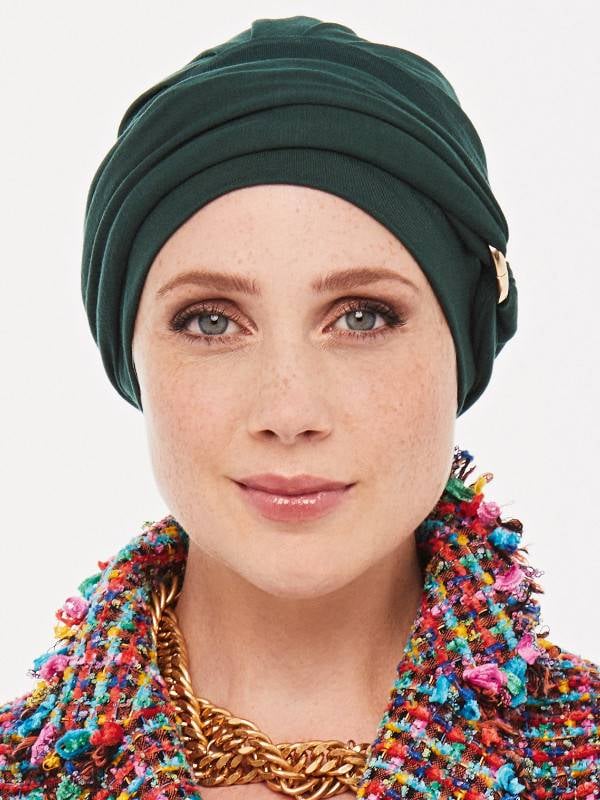 Adoptez Set Amira — Bonnet élégant avec bandeau et boucle métal, confortable en bamboo viscose