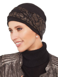Set Maya — Bonnet turban avec bandeau réversible (95% viscose)