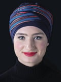 Doris turban en fibre de bambou deux couleurs - adoptez un style confortable et lumineux
