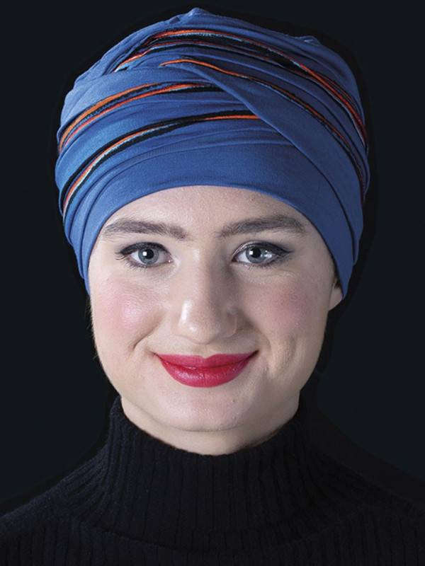 Doris turban en fibre de bambou deux couleurs - adoptez un style confortable et lumineux