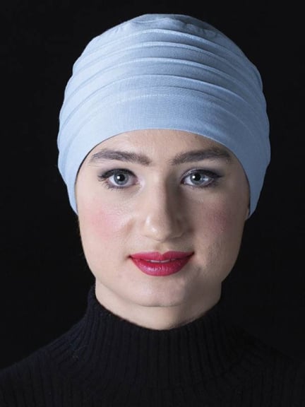 Turban Lola en fibre de bambou doux et plissé