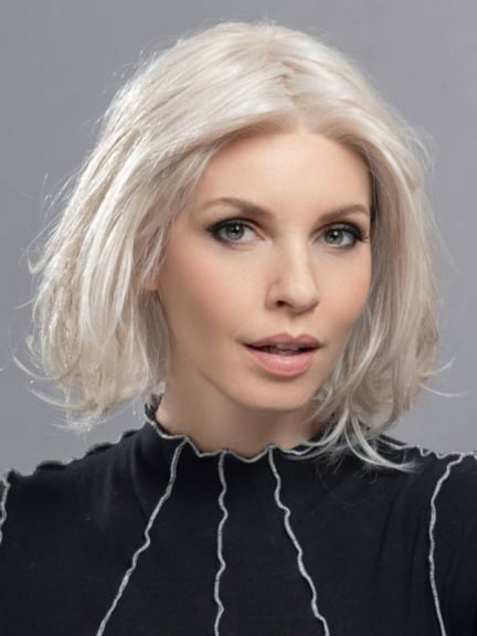 Elegance Mono — perruque mi-longue, mélange cheveux naturels et fibre résistante (160°)