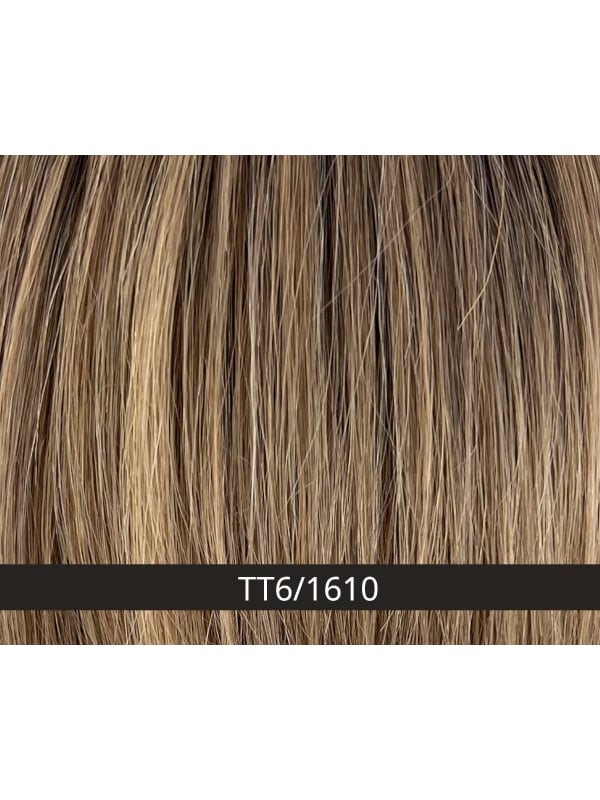 Supreme Lady — Perruque mi‑longue mixte 50% Remy Hair, bonnet confortable et tulle invisible