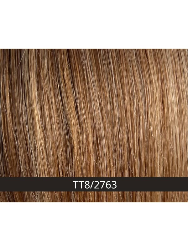Perruque Supreme Short Gisela Mayer : coupe courte dégradée, tulle cinéma discret, 50% cheveux naturels Remy Hair.
