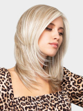 Perruque Hi Jill Gisela Mayer : cheveux lisses dégradés, rendu naturel, fibre synthétique premium résistante à la chaleur jusqu’