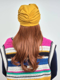 Couronne de cheveux Longue Wavy Les Franjynes en fibre synthétique premium, à porter sous turban, foulard ou bonnet