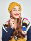 Couronne de cheveux Longue Wavy Les Franjynes en fibre synthétique premium, à porter sous turban, foulard ou bonnet
