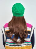 Couronne de cheveux Longue Wavy Les Franjynes en fibre synthétique premium, à porter sous turban, foulard ou bonnet