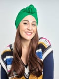 Couronne de cheveux Longue Wavy Les Franjynes en fibre synthétique premium, à porter sous turban, foulard ou bonnet