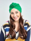 Couronne de cheveux Longue Wavy Les Franjynes en fibre synthétique premium, à porter sous turban, foulard ou bonnet