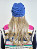 Couronne de cheveux Longue Wavy Les Franjynes en fibre synthétique premium, à porter sous turban, foulard ou bonnet