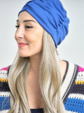 Couronne de cheveux Longue Wavy Les Franjynes en fibre synthétique premium, à porter sous turban, foulard ou bonnet