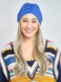 Couronne de cheveux Longue Wavy Les Franjynes en fibre synthétique premium, à porter sous turban, foulard ou bonnet