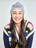 Couronne de cheveux Longue Wavy Les Franjynes en fibre synthétique premium, à porter sous turban, foulard ou bonnet