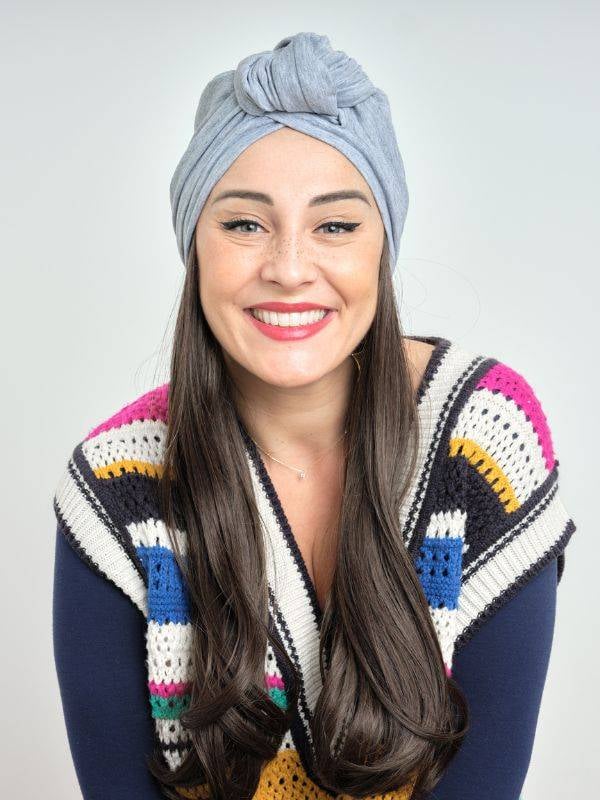 Couronne de cheveux Longue Wavy Les Franjynes en fibre synthétique premium, à porter sous turban, foulard ou bonnet