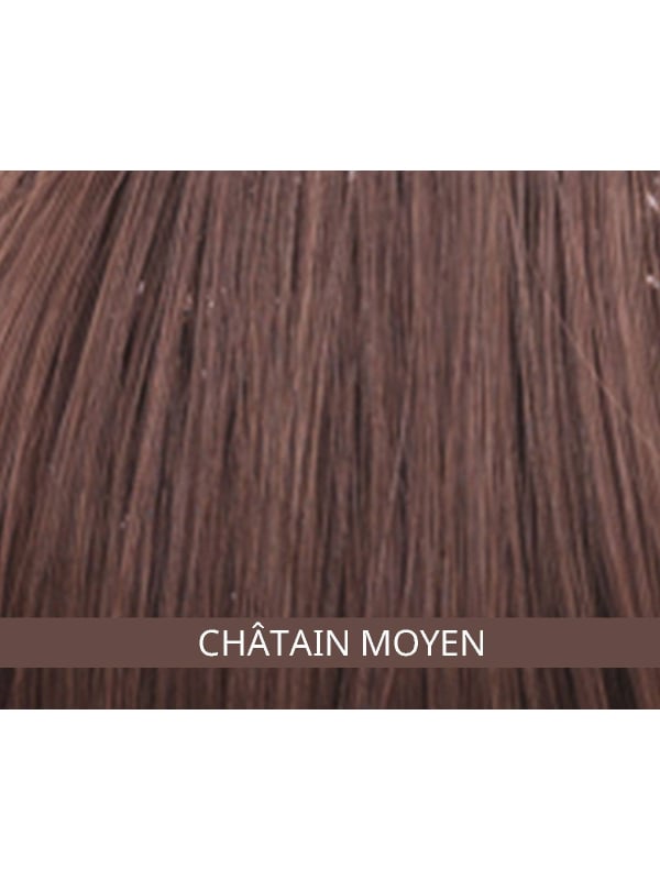 Couronne de cheveux Longue Wavy Les Franjynes en fibre synthétique premium, à porter sous turban, foulard ou bonnet