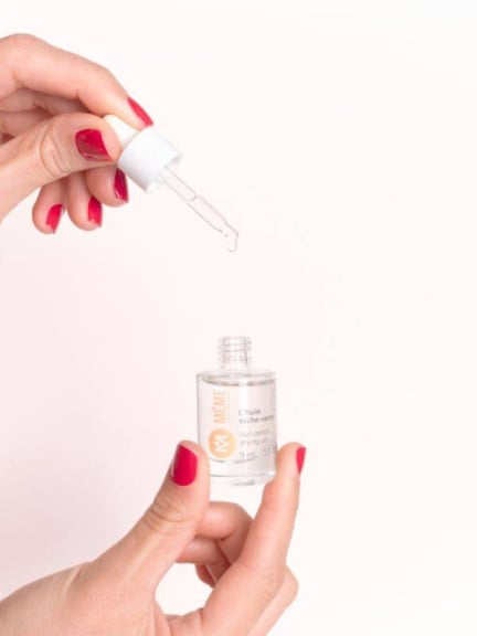 Huile sèche-vernis 9ml MÊME – Pipette pour séchage rapide et finition brillante