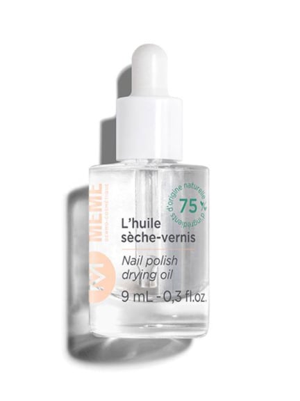 Huile sèche-vernis 9ml MÊME – Pipette pour séchage rapide et finition brillante