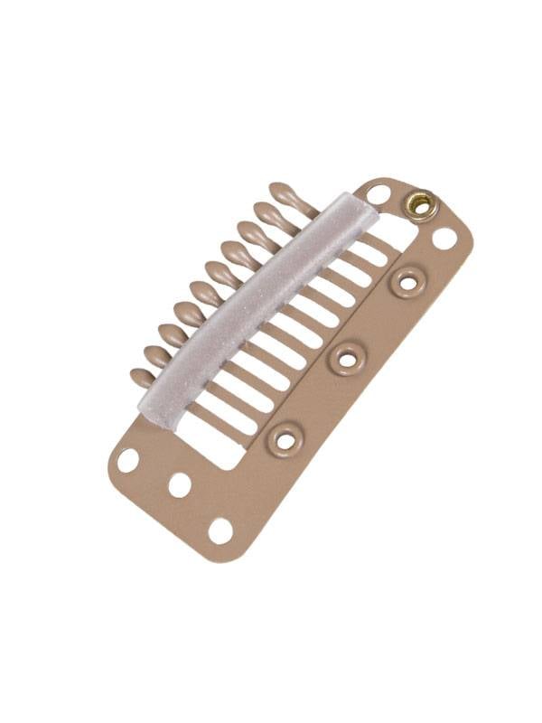 Fixez : clips 35mm à coudre, maintien sûr, coloris brun foncé par défaut