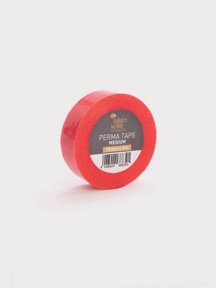 Fixez avec Perma Tape Medium 19mmx5m — adhésif capillaire hypoallergénique, courte durée