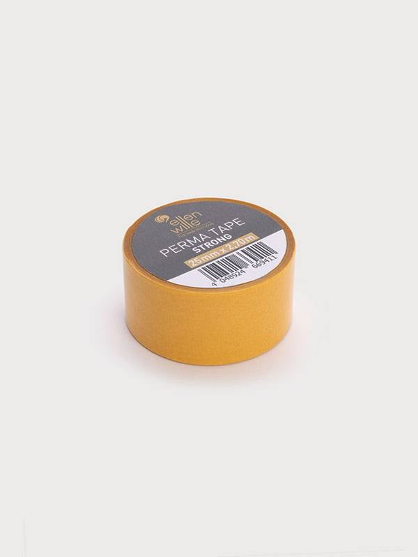 Rouleau adhésif capillaire Perma Tape Strong 25mm x 2,70m, fixation longue durée pour compléments, volumateurs et prothèses.