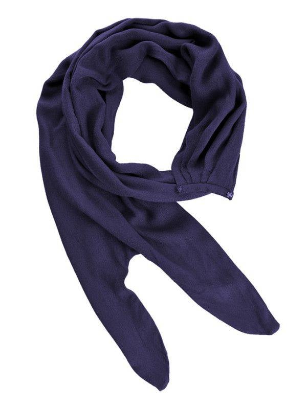 Foulard Boho Christine Headwear fixé sur bonnet/turban Boho : accessoire léger à boutons-pression, idéal en cas d’alopécie.