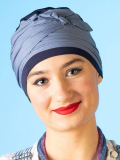 Turban Elsa bicolore en fibre de bambou — ultra-léger, hypoallergénique et anti-UV