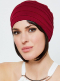 Turban Florida en fibre de bambou plissé, léger et confortable