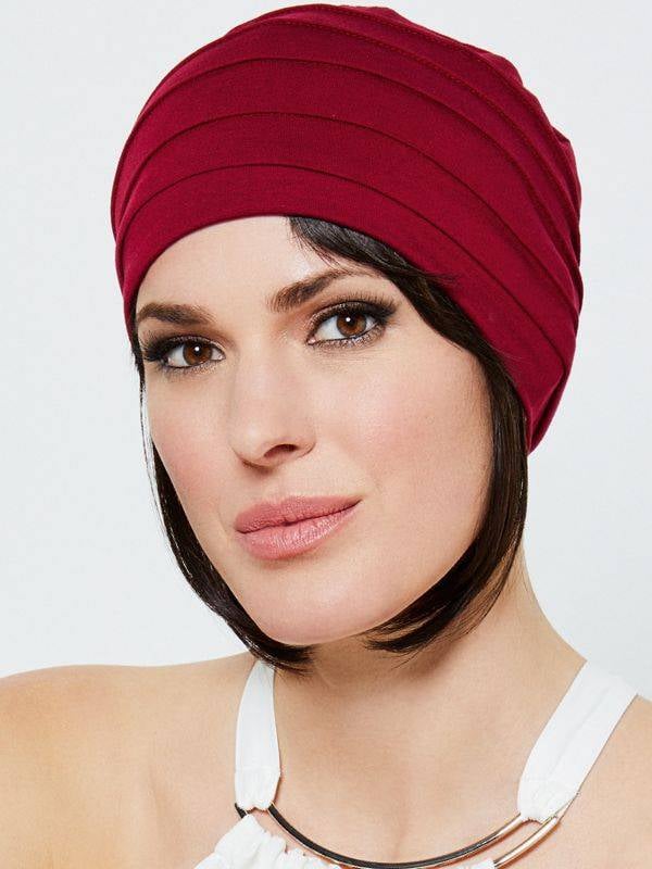 Turban Florida en fibre de bambou plissé, léger et confortable