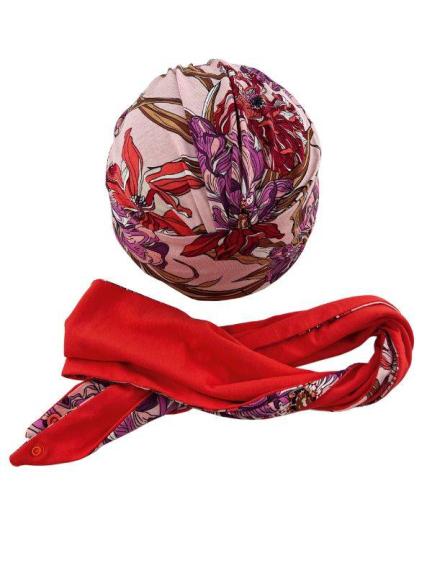 Set Anea — turban 2-en-1 (bonnet + bandeau) Gisela Mayer, doux et élégant
