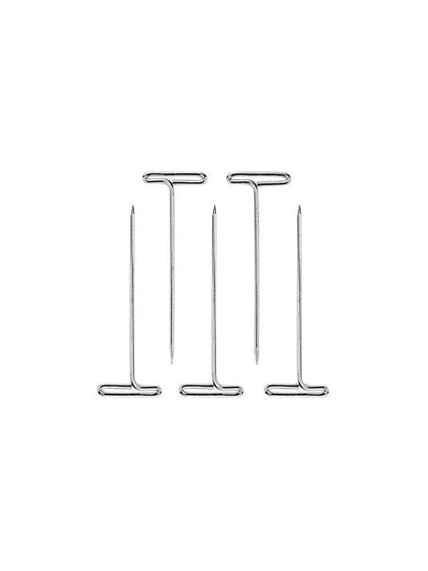 Lot de 50 aiguilles pour maintenir perruque ou volumateur sur tête à coiffer, toile ou polystyrène