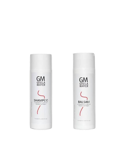 Pack Gisela Mayer — Shampooing & Baume pour perruques synthétiques, nettoyez et redonnez brillance