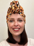 Couronne de cheveux Krownie Bikiwig en fibre synthétique thermo 180°C, effet carré naturel, idéale sous turban, bonnet ou chapea