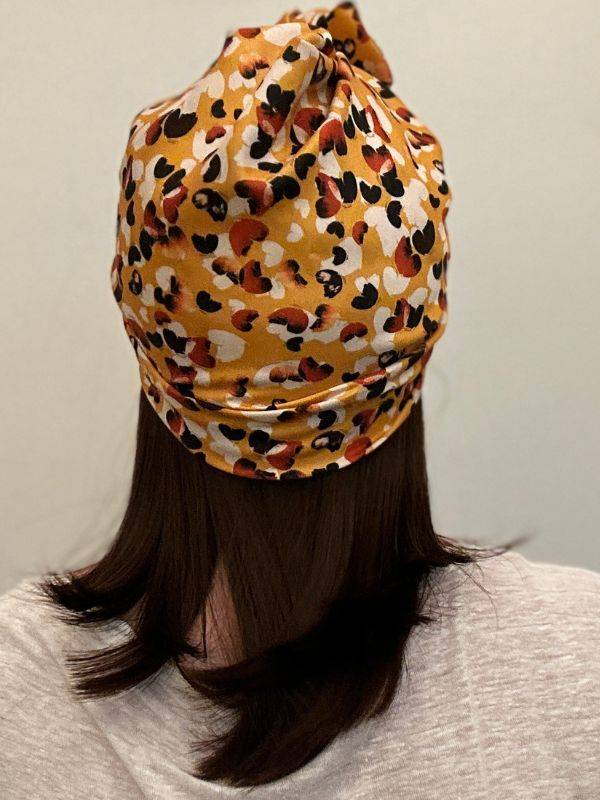 Couronne de cheveux Krownie Bikiwig en fibre synthétique thermo 180°C, effet carré naturel, idéale sous turban, bonnet ou chapea